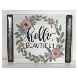 New Brownlow Gifts Hello Beautiful block sign