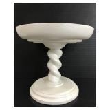Heavy painted centerpiece pedestal dish