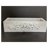 Rustic painted wood kitchen planter box