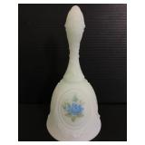 Handpainted Fenton glass bell