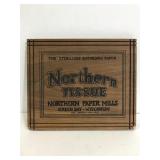 Northern Tissue wood sign