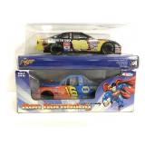 Nascar #88 & #16 cars in boxes