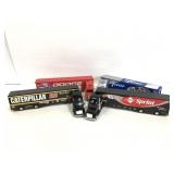 Hot wheels car haulers with cars