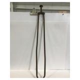 Vintage log wood metal tongs