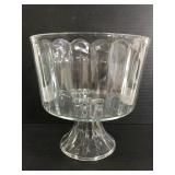 Glass layered dessert dish