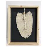 Boho framed feather art