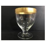 Gold trimmed goblet