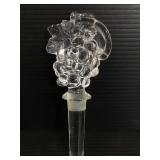 Glass grape bottle stopper