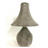 Vintage silver metal mesh tea light lamp