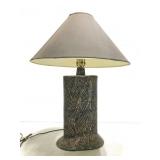 Vintage multi color speckle lamp