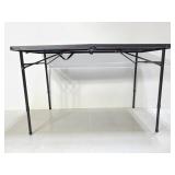 Black folding table