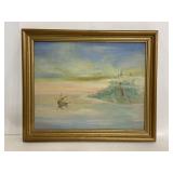 Vintage framed original signed oil painting