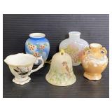 Lot of handpainted vintage porcelain miniatures