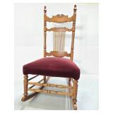 Antique oak rocker
