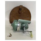 South Bend spin 22 reel w/ original leather case