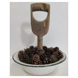 Handcrafted rustic decor bowl