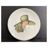 FD Chauvigny painted porcelain plate - France