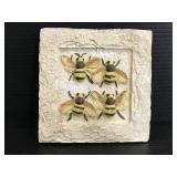 Bumblebee layered wall plaque