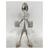 WM Rogers spoon man card stand