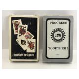 Vintage Chrysler & UAW playing card decks
