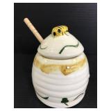 Honey Bee ceramic jar