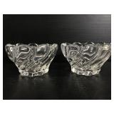 Pair of glass voltives