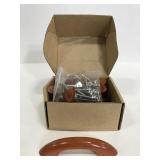 Collection of 10 wood drawer pulls