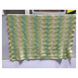 Crocheted baby afghan