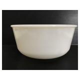Milk glass mixing bowl