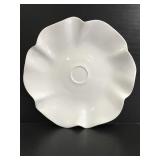 White flower platter