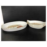 Royal Worcester soufflé dishes and serving tray