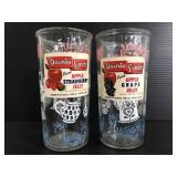 Danty jelly glasses with labels