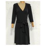 New AB Studio quarter sleeve black dress