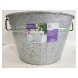 Galvanized round tub