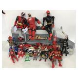Collection of Bandai Power Rangers figures & more