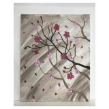 Original cherry blossom oil painting on canvas