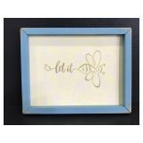 Let it bee hand painted wood sign