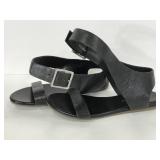 Franco Sarto black leather upper sandals