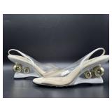 Pair of Onex white and gold ball wedges