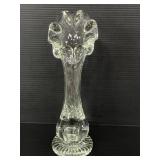 Vintage controlled bubble crystal Jack&Pulpit vase