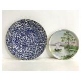 Antique/vintage Asian plate pair