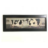 Warren Kimble cow framed print