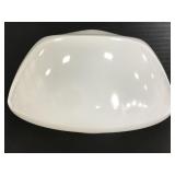 Large white glass shade
