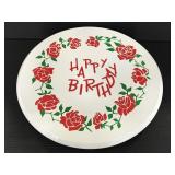 Vintage rotating music playing birthday cake plate