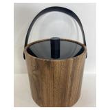 Vintage faux wood ice bucket