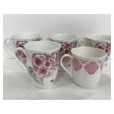 Lenox porcelain Butterfly Meadow Hydrangea mugs