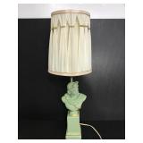 Vintage sculpted Greek statuary bust lamp