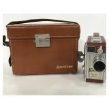 Keystone vintage movie camera with carrying case