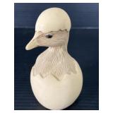 Freshly hatched duckling figure