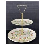 James Kent Old Foley 2-tier tidbit tray